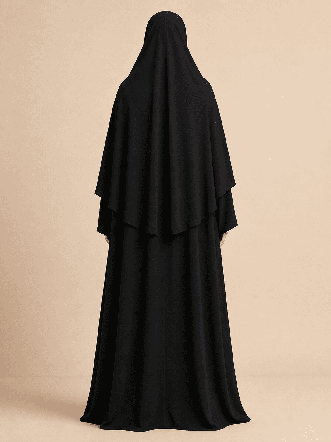 Khimar 2 Pièces Noir