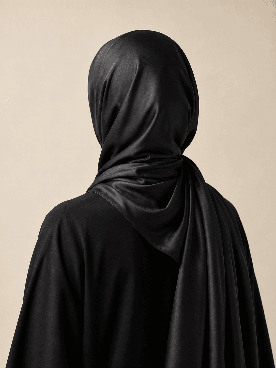 Hijab Soie Noir